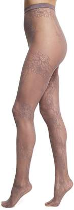 Wolford Trailing Flowers Net Lace Tights