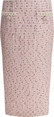 Self-Portrait Jacquard Midi Skirt - ShopStyle