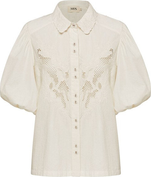 Embroidery Collar Blouses | ShopStyle