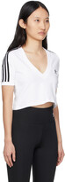 Thumbnail for your product : adidas White Adicolor Classics Cropped T-Shirt