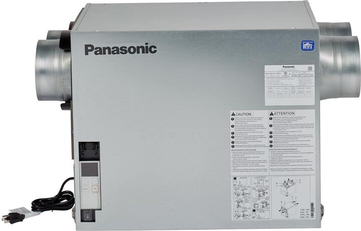 Panasonic BalancedHome 150-Elite Energy Recovery Ventilator (ERV), 30-150 CFM, Side Port, Any Climate
