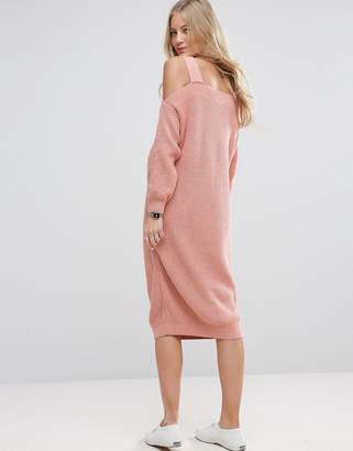 ASOS Maternity Dress With Cold Shoulder