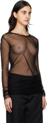Ann Demeulemeester Black Karen Long Sleeve T-Shirt