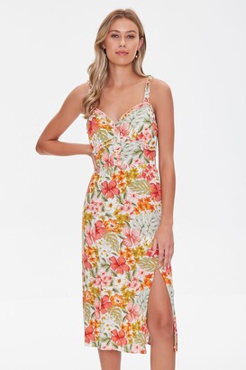 Forever 21 Tropical Floral Print Dress