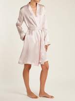 Thumbnail for your product : Derek Rose Brindisi 26 Kimono - Womens - White Pink