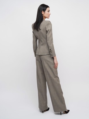 Alexandre Vauthier High Waist Prince Of Wales Wide Pants