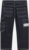 Thumbnail for your product : Dolce & Gabbana Worker blue wash jeans with large pockets