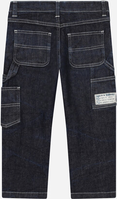 Dolce & Gabbana Worker blue wash jeans with large pockets