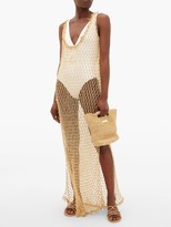 Thumbnail for your product : My Beachy Side - Orpul Beaded Crochet Maxi Dress - Gold