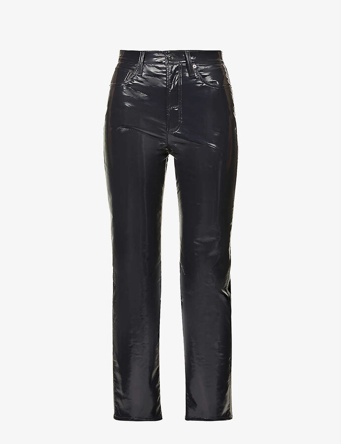 Stretch Leather Jeans | Shop the world's largest collection of 