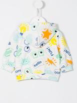 Thumbnail for your product : Fendi Kids multi print zip hoodie