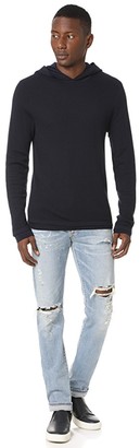 Vince Double Layer Mesh Hoodie