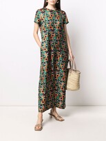 Thumbnail for your product : La DoubleJ Abstract-Print Silk Maxi Dress