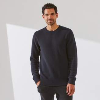 The White Company Men's Cashmere Sweater, Navy, Large