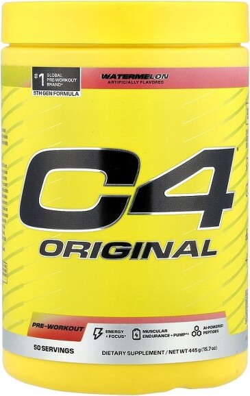 Cellucor C4 C4/CellucorC4®Original,Pre-Workout,Watermelon,15.7oz(445g)