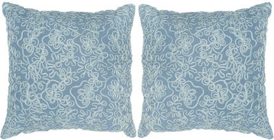 Tape Swirl Cotton Throw Pillow