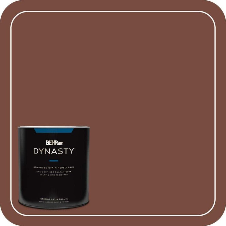 BEHR DYNASTY 1 qt. #PPU2-19 Royal Liqueur One-Coat Hide Satin Enamel Interior Stain-Blocking Paint & Primer