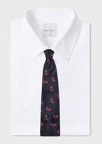 Thumbnail for your product : Paul Smith Men's Dark Navy Embroidered Paisley Silk Tie