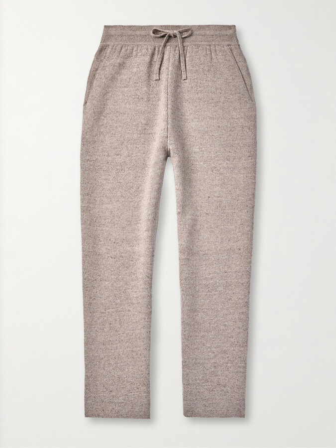 Loro Piana Tapered Linen and Cashmere-Blend Sweatpants