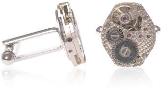 LC Collection - Vintage Watch Movement Cufflinks Metal With Distinctive Textured Effect
