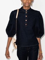 Thumbnail for your product : See by Chloe Puff-Sleeve Buttoned Top