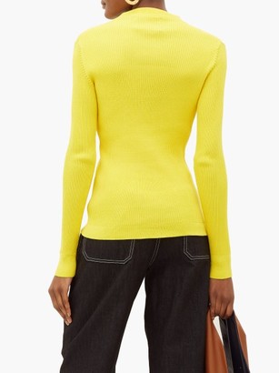 La Fetiche - Albini Ribbed-cotton Sweater - Yellow