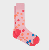 Mens Pink Socks - ShopStyle