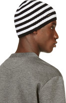 Thumbnail for your product : DSquared 1090 Dsquared2 Black & White Striped Wool Knit Tuque