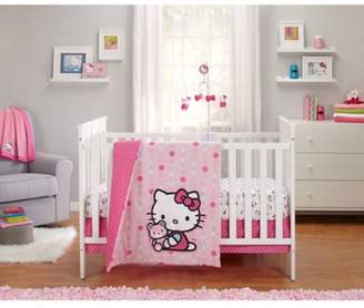 Hello Kitty Cute as a Button 3-Piece Crib Bedding Set