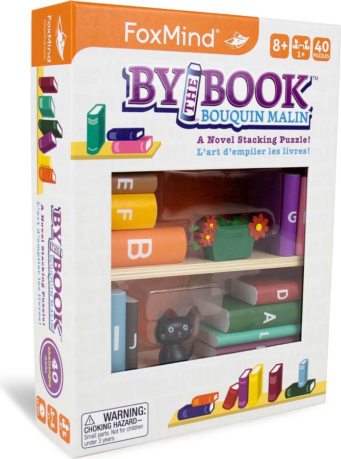 FoxMind Games By The Book A Novel Stacking Puzzle, Brainteaser