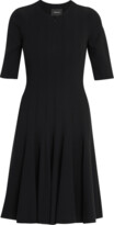 Thumbnail for your product : Akris Elbow-Sleeve Zip-Front Dress