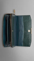 Thumbnail for your product : Burberry Signature Grain Leather Continental Wallet
