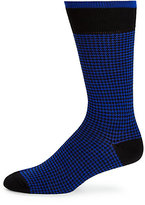 Thumbnail for your product : Saks Fifth Avenue Merino Wool-Blend Houndstooth Socks