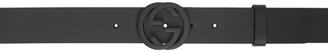 Gucci Black Interlocking GG Belt