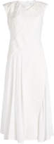 Victoria Beckham Patchwork Drape Midi Dress