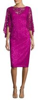Thumbnail for your product : Theia Lace Flutter Sleeve Dress