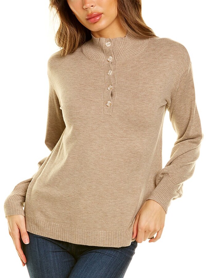 collared henley sweater
