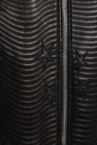 Thumbnail for your product : Alexander Wang Embroidered quilted leather bomber jacket