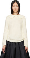 Thumbnail for your product : Comme des Garçons Comme des Garçons Off-White Peter Pan Collar Sweater