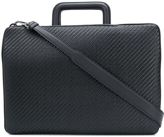 Ermenegildo Zegna PELLETESSUTA™ leather briefcase - ShopStyle