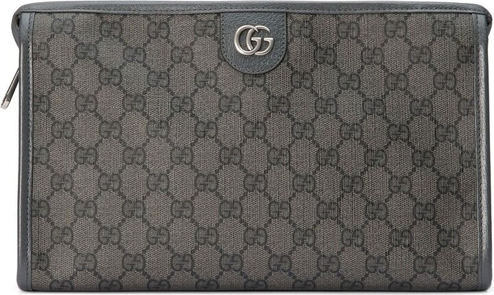 Gucci Interlocking G logo-plaque zip pouch