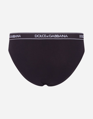 Dolce & Gabbana Jersey Briefs With Logoed Strip