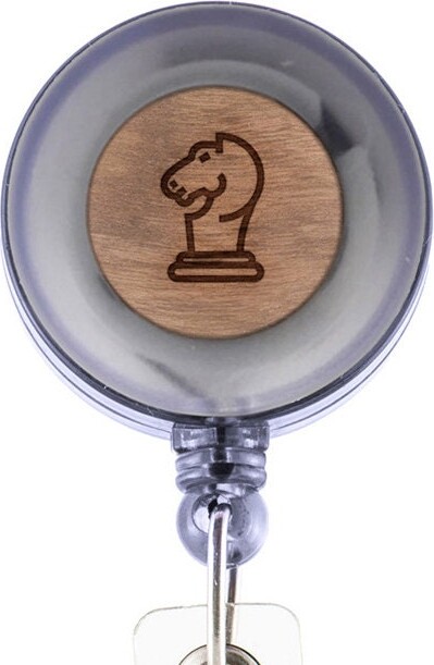 Chess Knight Badge Holder With Retractable Reel, Holder, Personalized Corporate Gifts