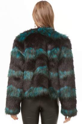 Forever 21 Two-Tone Faux Fur Coat