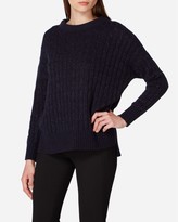 Thumbnail for your product : N.Peal Oversize Box Cable Cashmere Jumper