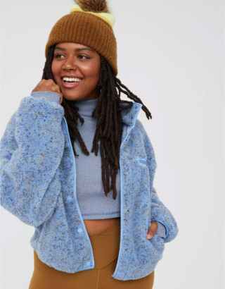 aerie OFFLINE By Sherpa Speckled Jacket
