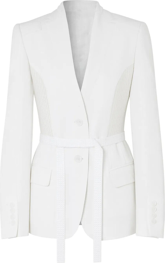 Burberry Single-Breasted Belted Blazer