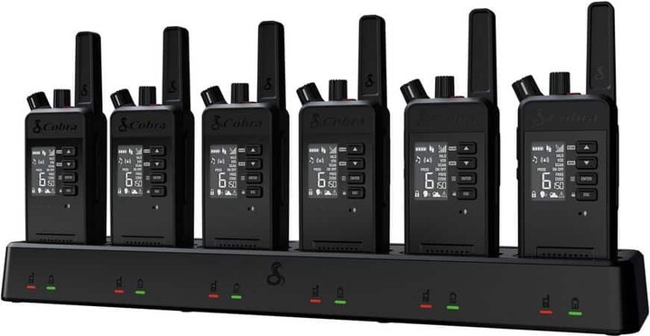 Cobra Performa 450 36-Mile Range Business 2-Way Radios with Dock Charger (6-Pack)
