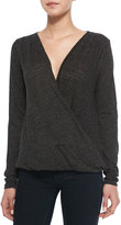 Thumbnail for your product : Velvet by Graham & Spencer Soft Knit Crossover Top, Black