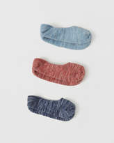 Thumbnail for your product : Abercrombie & Fitch 3-Pack Pattern No-Show Socks